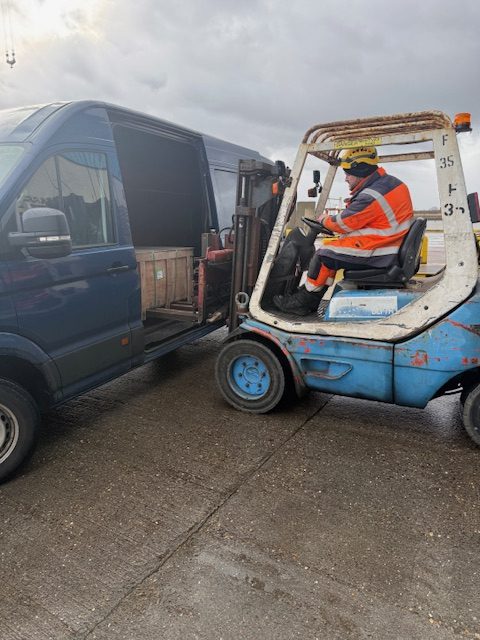 Emergency courier van Manchester
